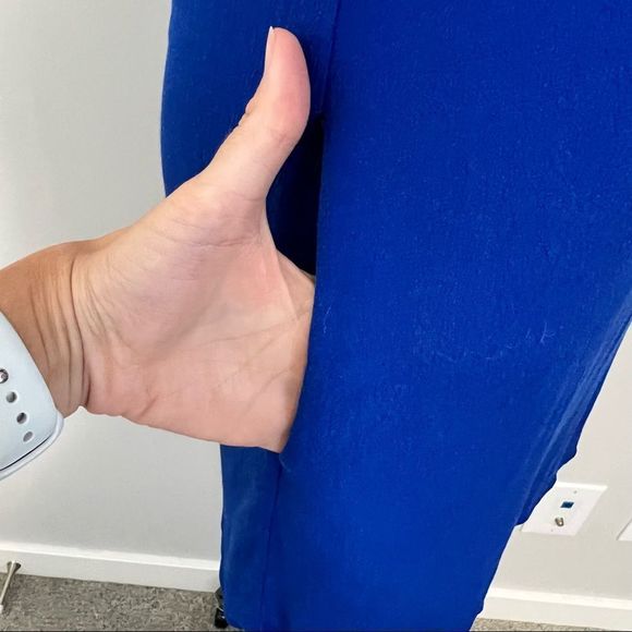 Aritzia Wilfred Free Sleeveless Sheath Mini Dress  Blue - Picture 9 of 15